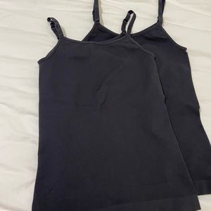 Shapemint Compression tank tops large-black and brown